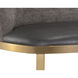 Dover 40 inch Bravo Portabella / Sparrow Grey Barstool